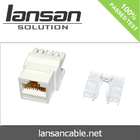 Wire Cable Assembly ABS Plastic 180 Degree Cat5e UTP Keystone Jack Quality Control System